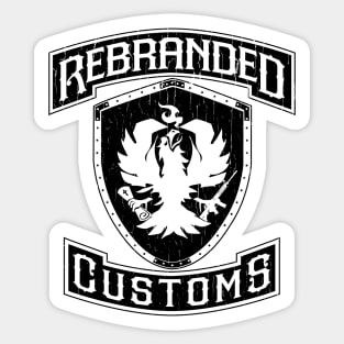 Rebranded Bird Logo Black Sticker